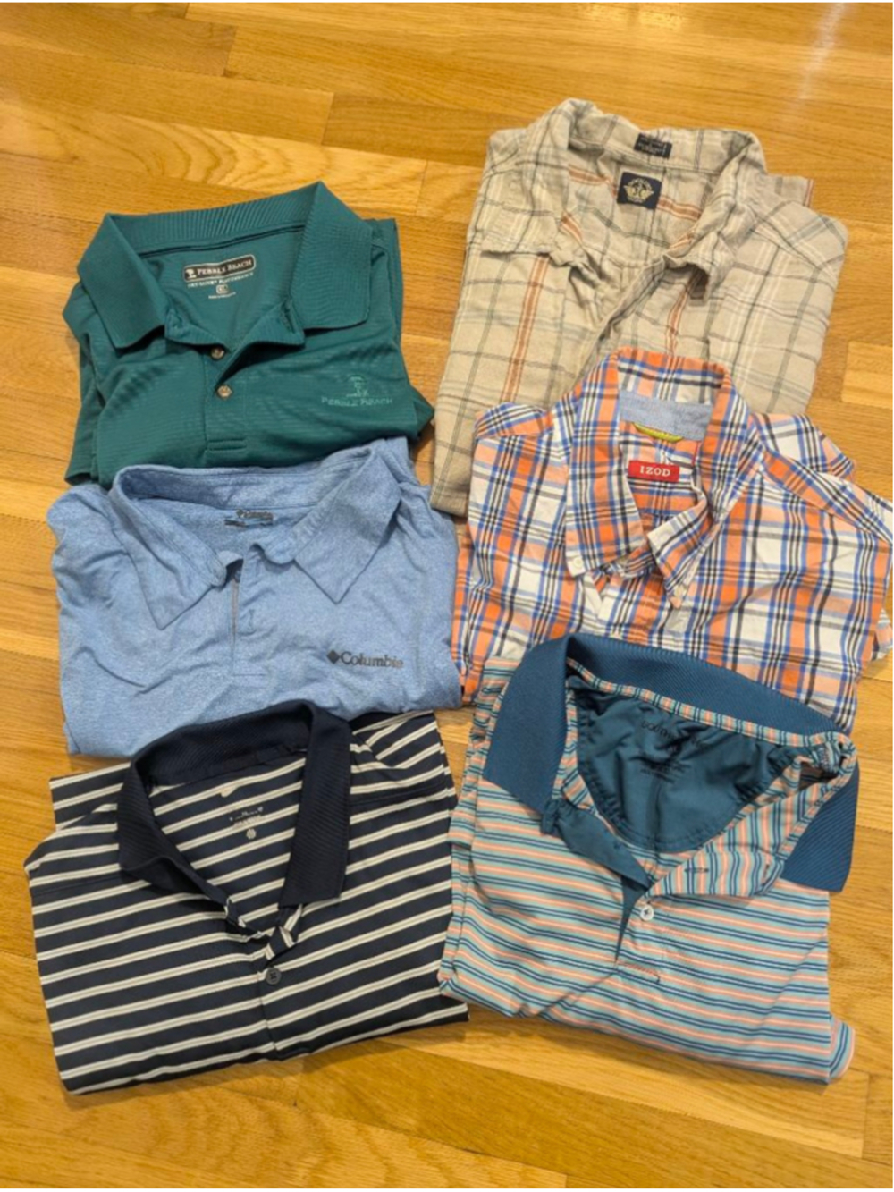Men's XL lot of 6 polo and short sleeve shirt bundle - Picture 2 of 5